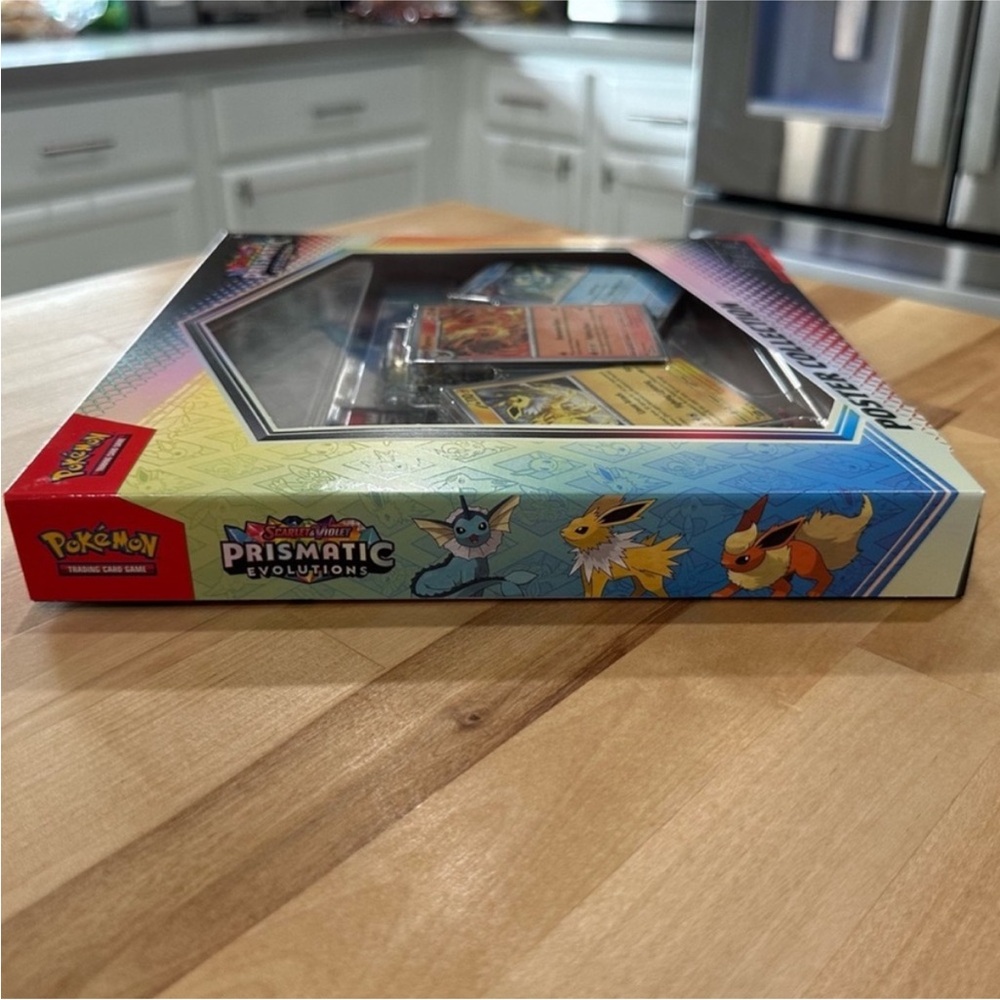 New! Pokemon TCG Scarlet & Violet 8.5 Prismatic Evolutions Poster Collection - Picture 10 of 11